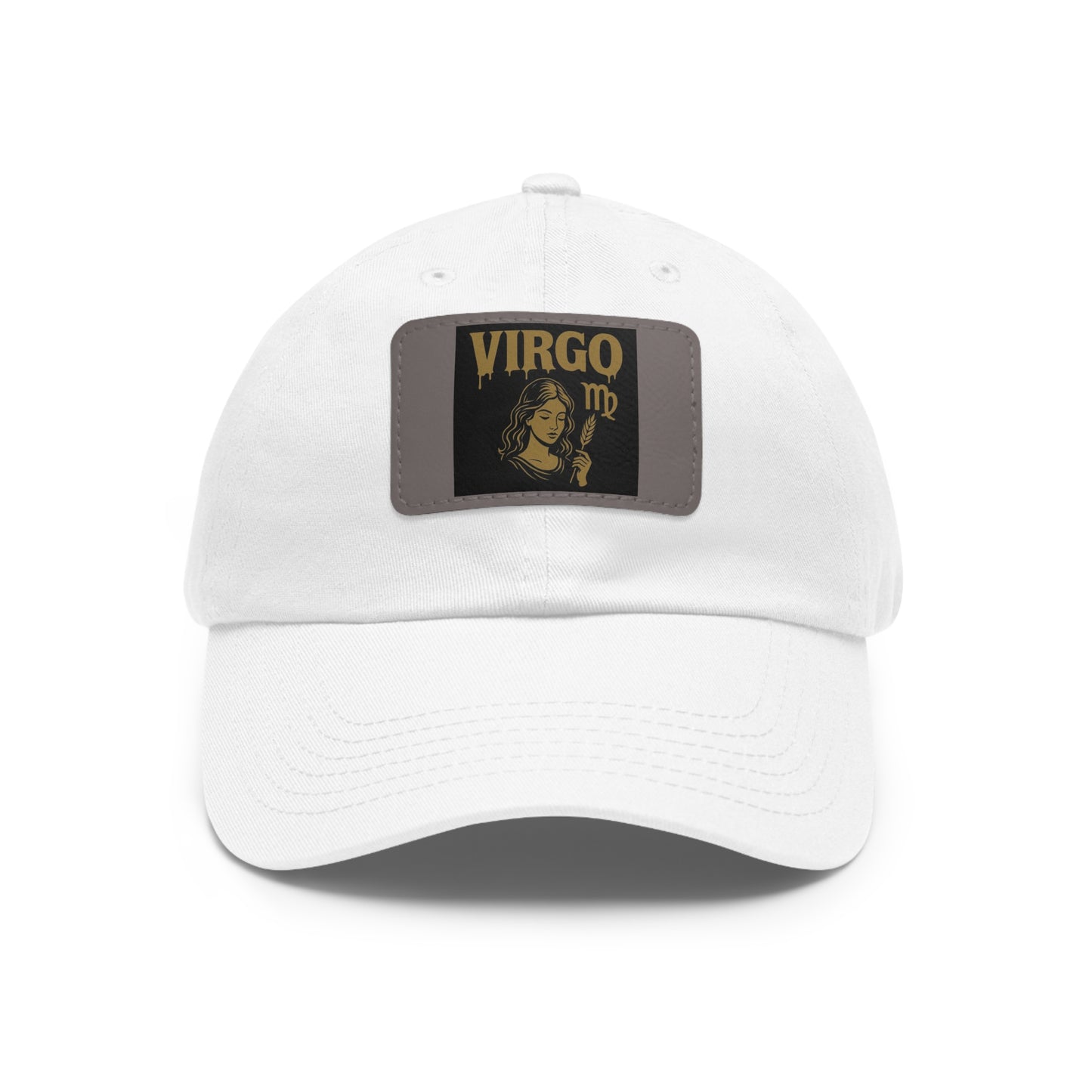 Dad Hat with Leather Patch, Astrology Fashion Hat, Gift for Pisces, Casual Outfit Accessory, Birthday Gift for Him