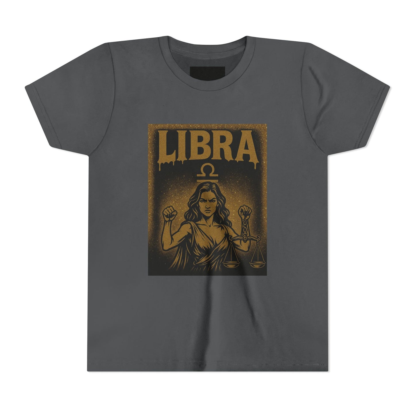 Gemini Wolf Youth Short Sleeve Tee - Astrology Shirt, Birthday Gift, Zodiac Apparel, Unique Tee for Kids