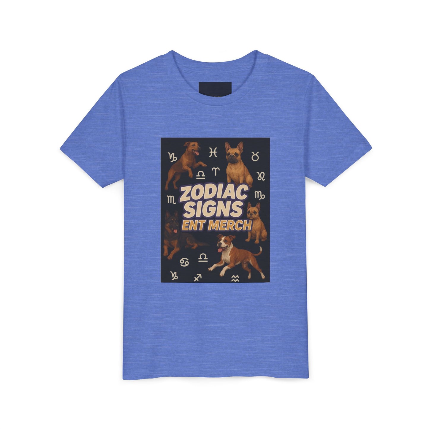Gemini Wolf Youth Short Sleeve Tee - Astrology Shirt, Birthday Gift, Zodiac Apparel, Unique Tee for Kids