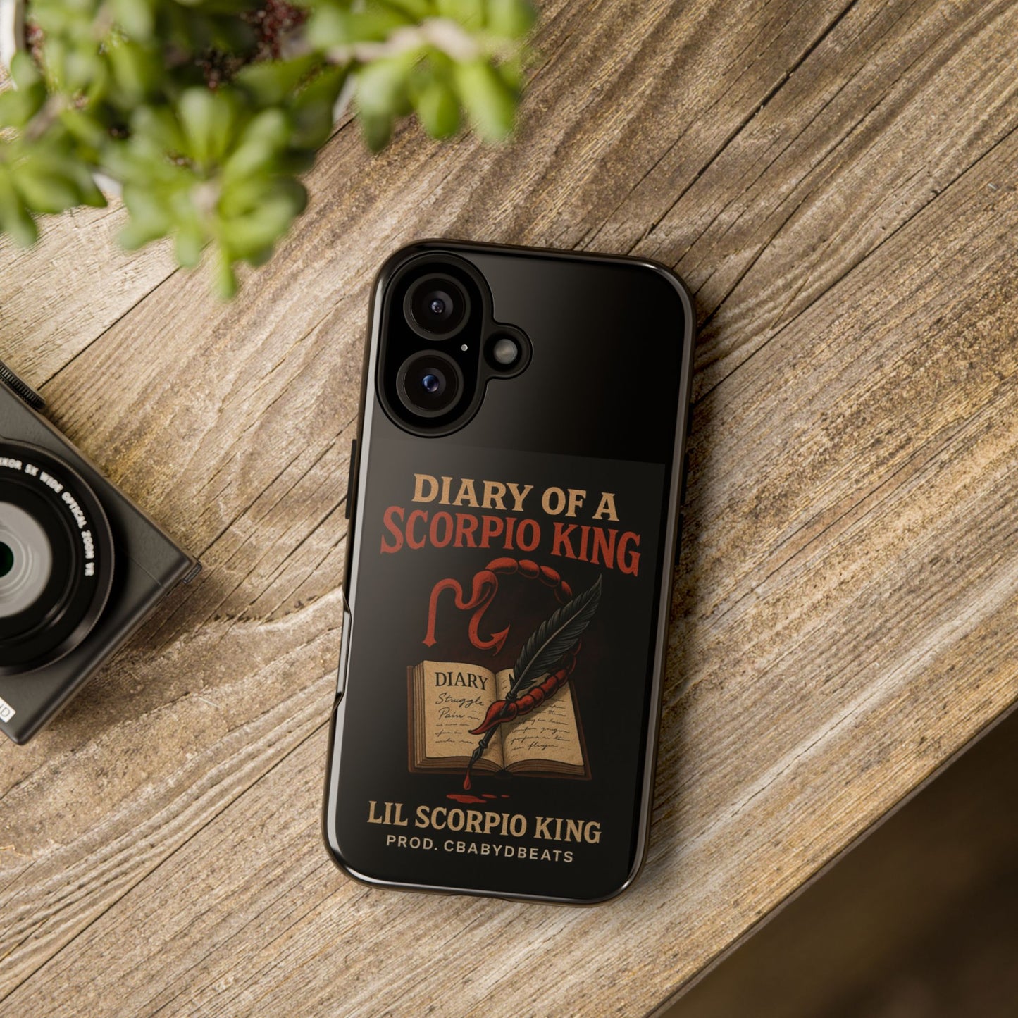 Scorpio King Phone Case - Diary of a Scorpio King, Tough Phone Cover, Zodiac Gifts, Astrology Accessory, Durable Protection