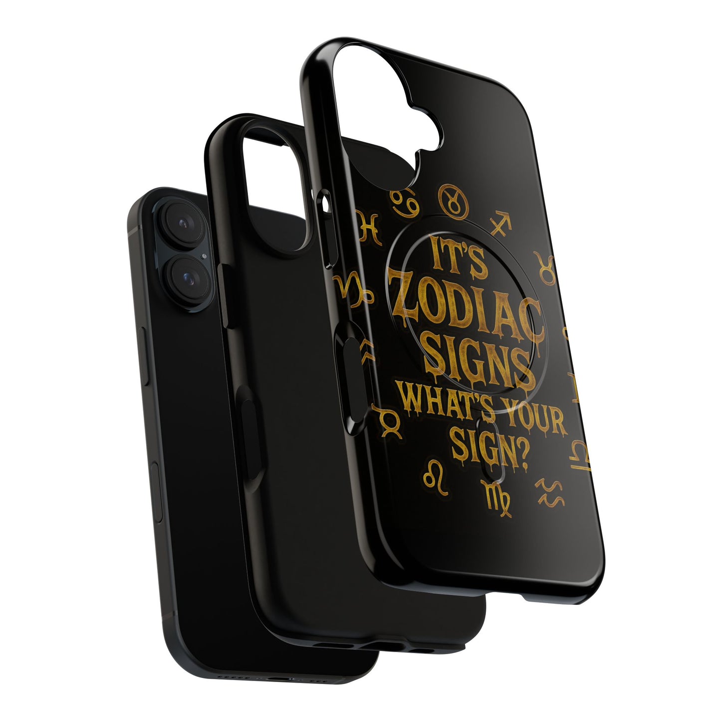 Zodiac Magnetic Phone Case, Tough Phone Cover for Astrologers, Horoscope Gift, Astrology Accessory, Durable Cell Phone Protector