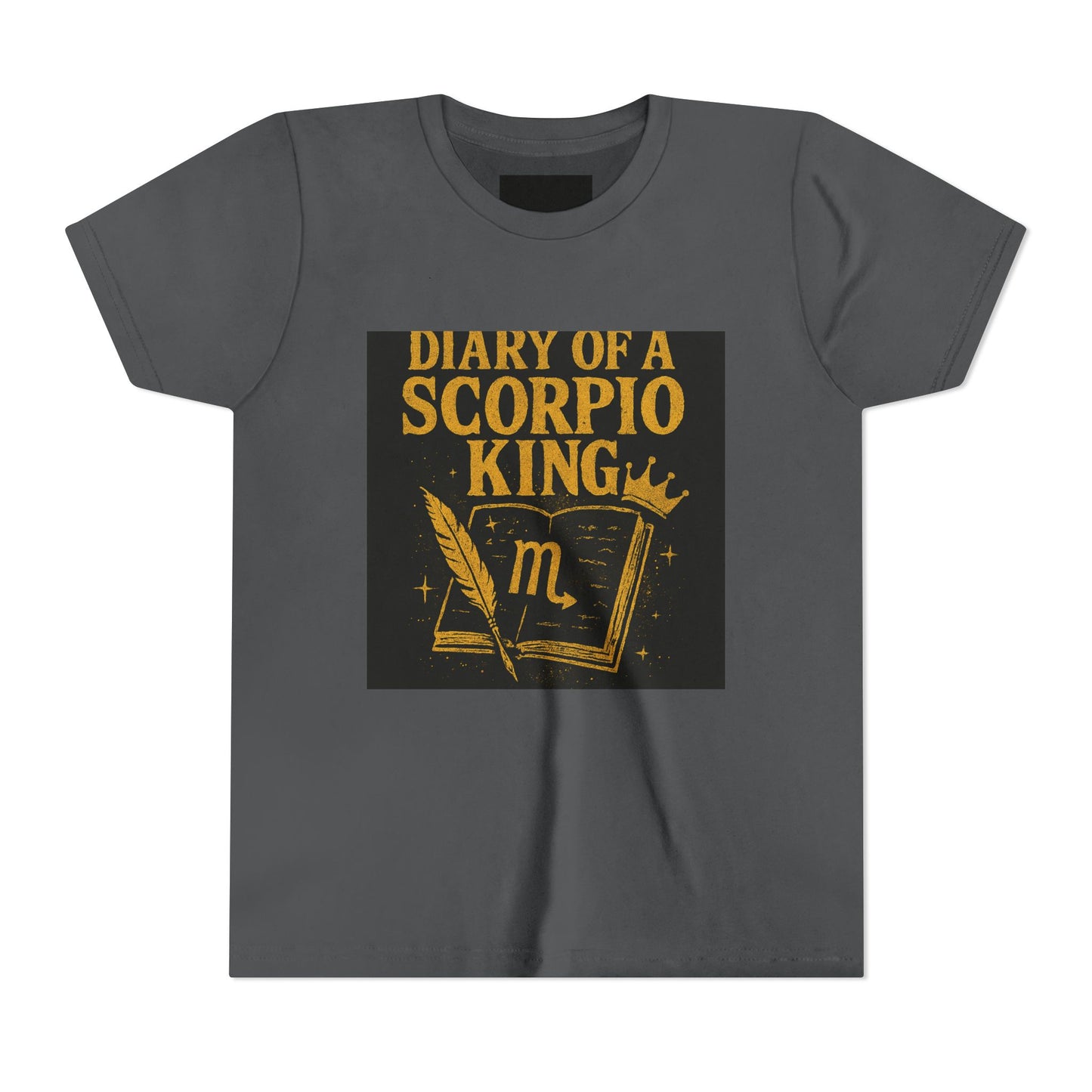 Gemini Wolf Youth Short Sleeve Tee - Astrology Shirt, Birthday Gift, Zodiac Apparel, Unique Tee for Kids