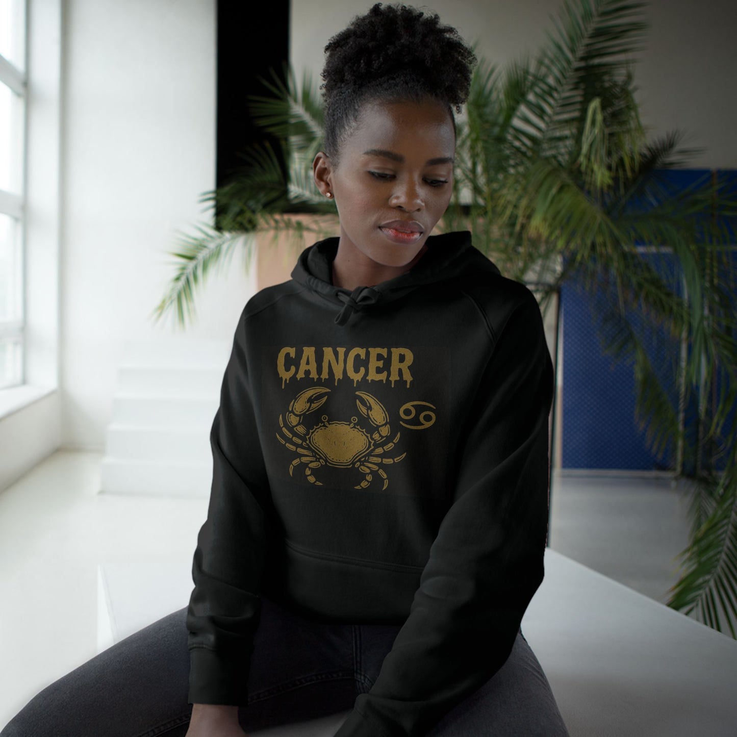 Cancer Zodiac Unisex Hoodie with Crab Design, Astrology Lover Gift, Horoscope Apparel, Birthday Celebration, Astrology Fashion