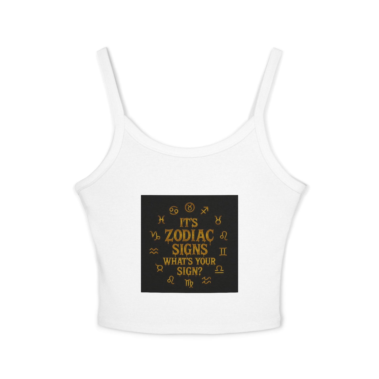 Sagittarius Zodiac Spaghetti Strap Tank Top, Astrology Apparel, Horoscope Gift, Birthday Top, Summer Fashion, Zodiac Sign Clothing