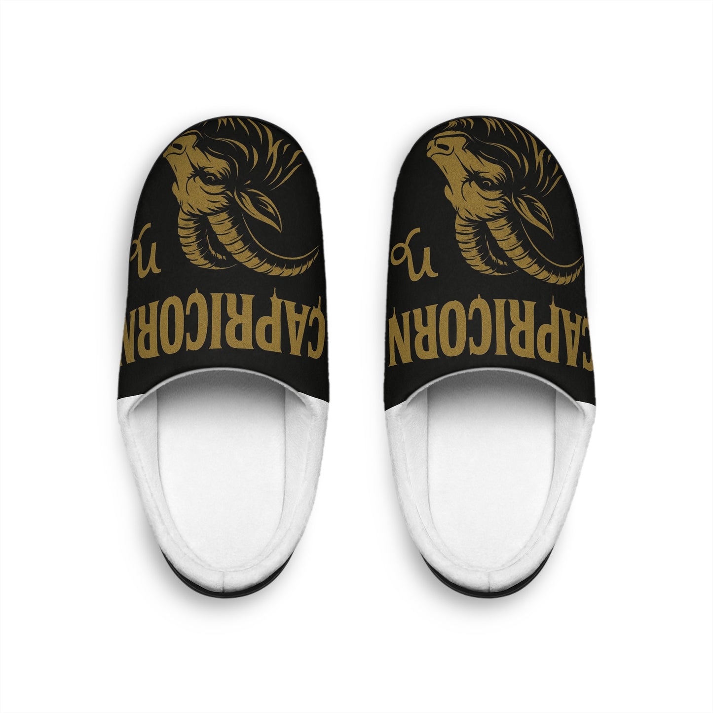 Capricorn Slippers, Relaxation Footwear, House Shoes, Gift for Him, Comfortable Slippers, Stylish Lounge Wear