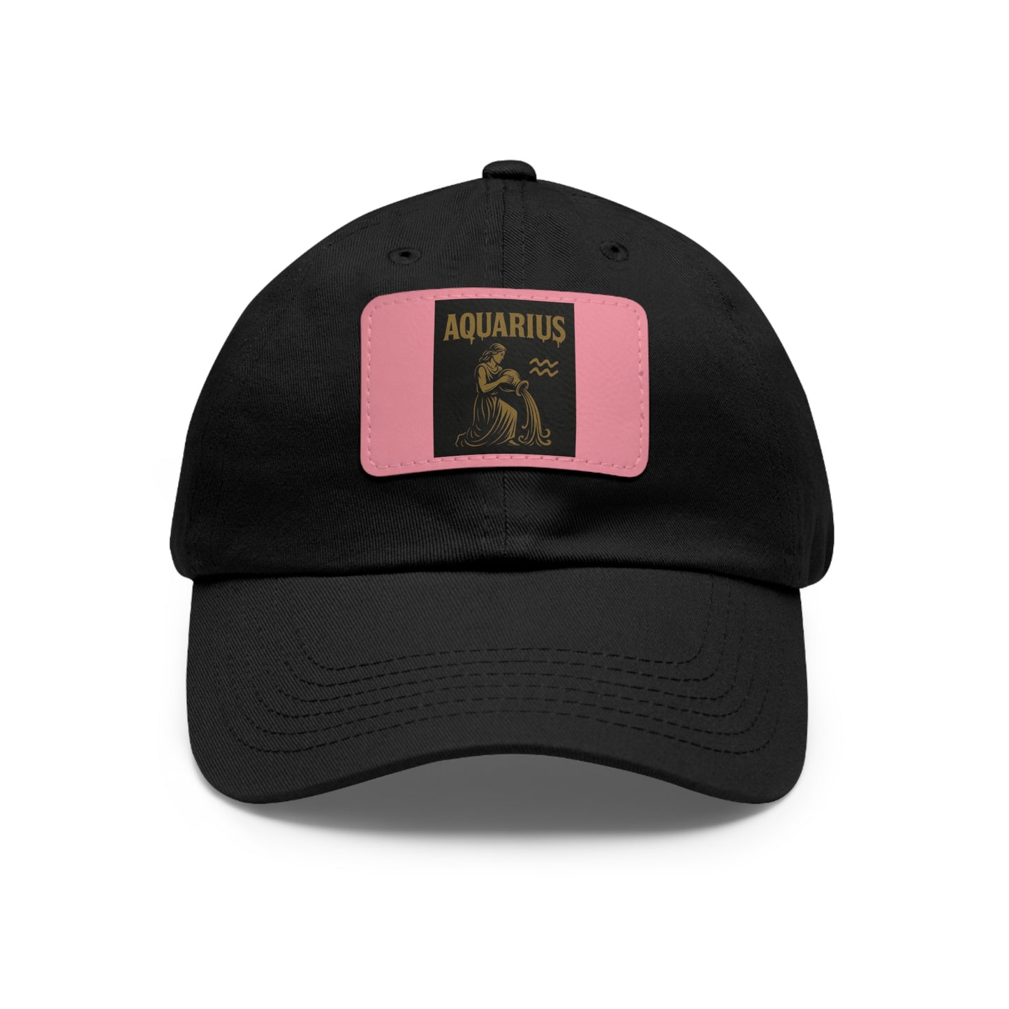 Dad Hat with Leather Patch, Astrology Fashion Hat, Gift for Pisces, Casual Outfit Accessory, Birthday Gift for Him