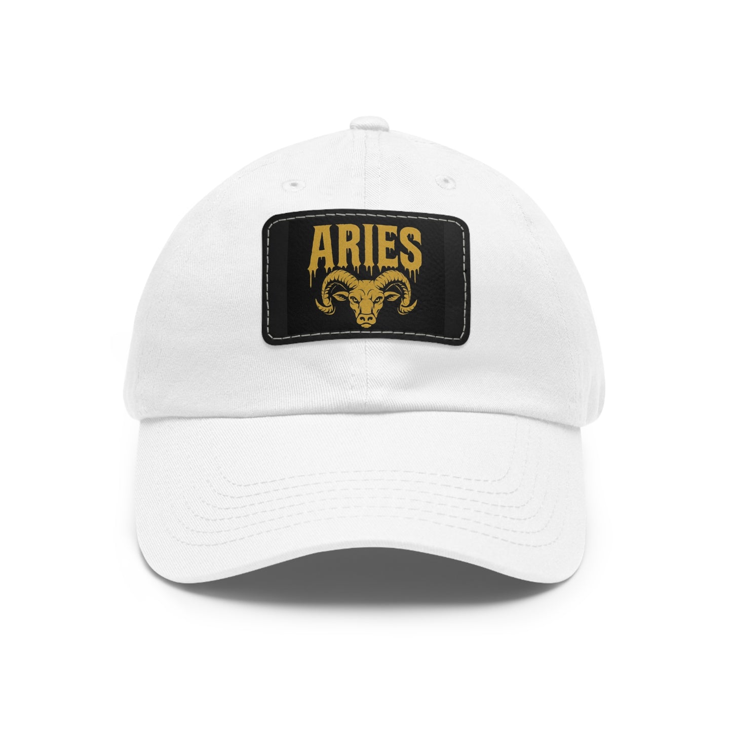 Dad Hat with Leather Patch, Astrology Fashion Hat, Gift for Pisces, Casual Outfit Accessory, Birthday Gift for Him