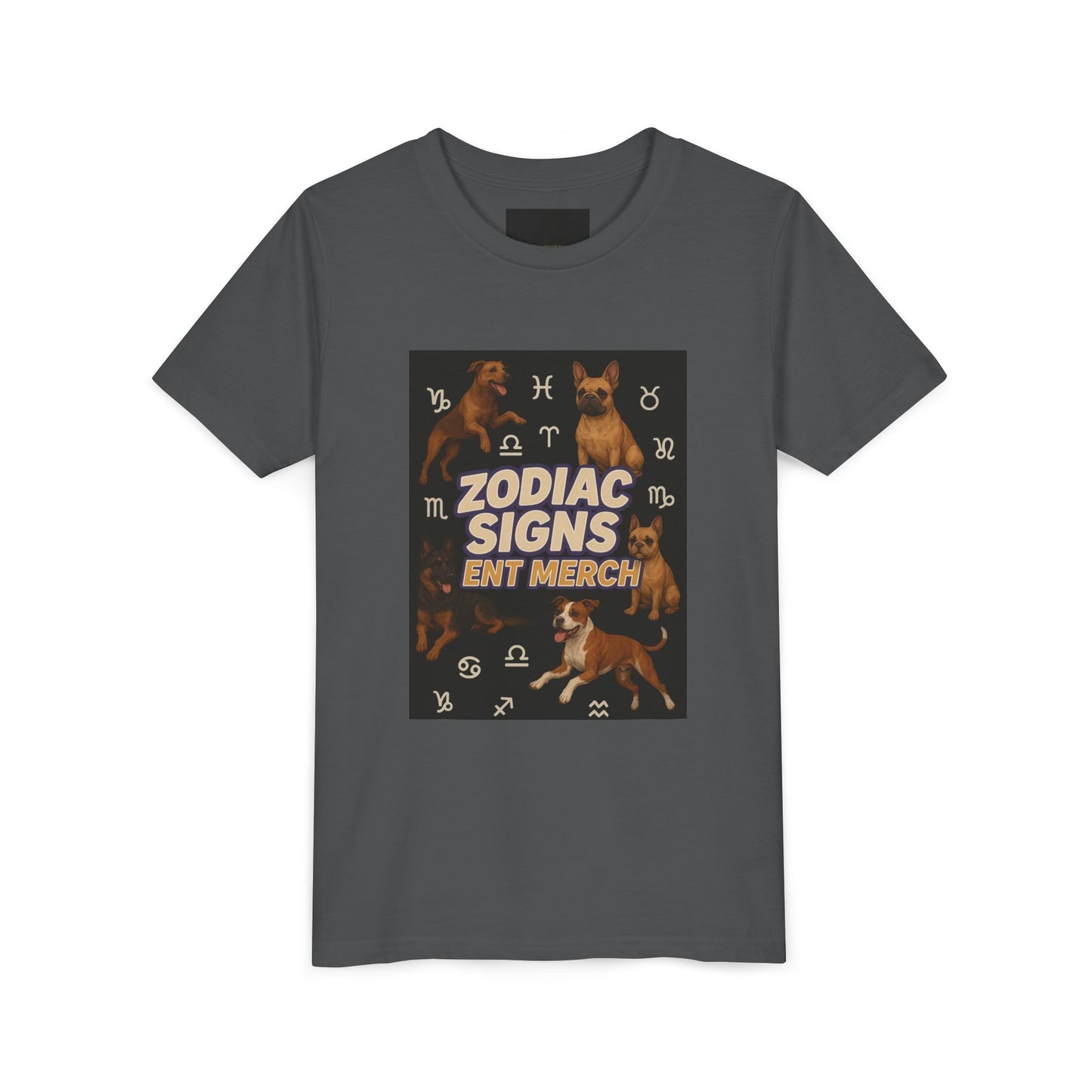 Gemini Wolf Youth Short Sleeve Tee - Astrology Shirt, Birthday Gift, Zodiac Apparel, Unique Tee for Kids