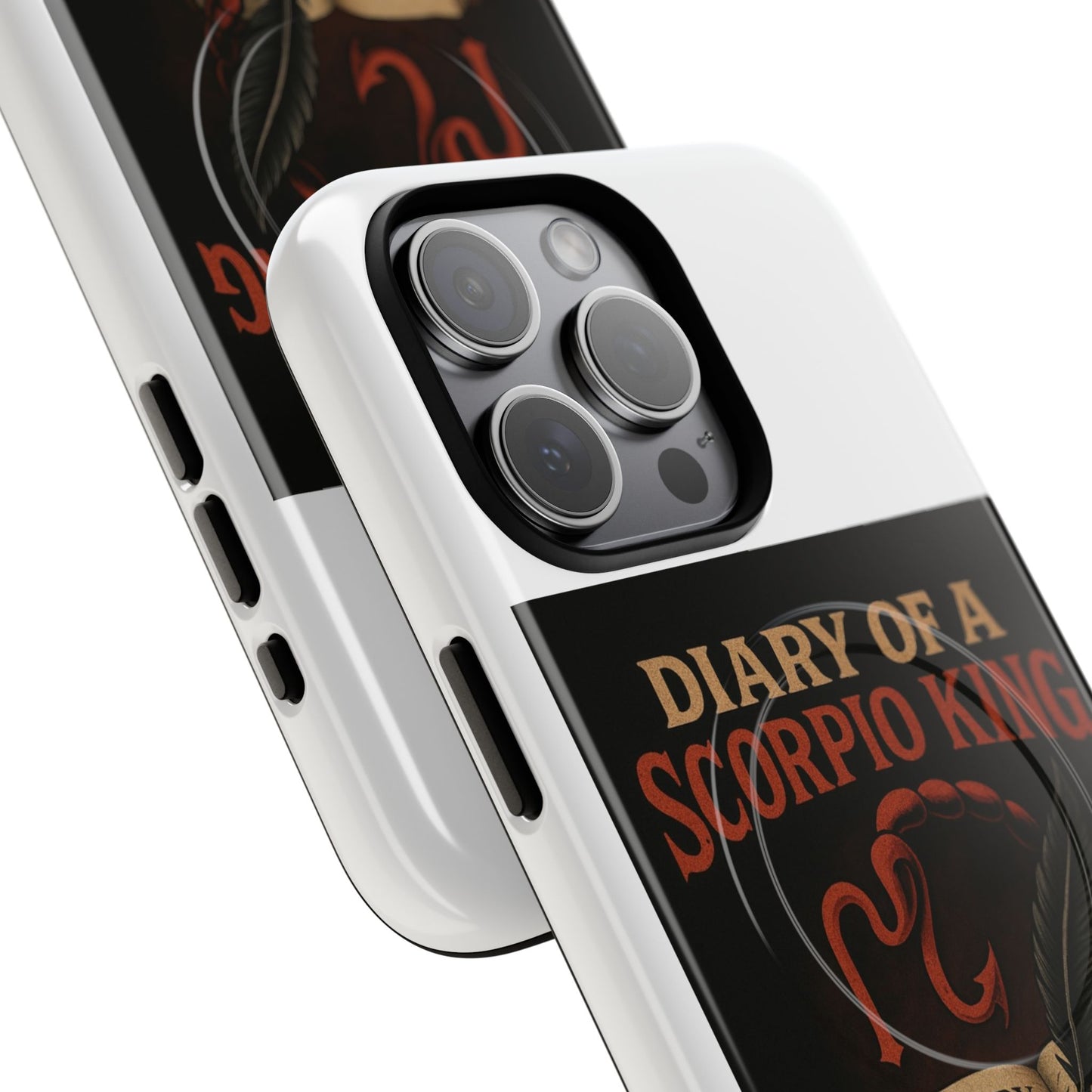 Scary diary of scorpion king Phone Case, Tough Phone Cover for Astrologers, Horoscope Gift, Astrology Accessory, Durable Cell Phone Protector