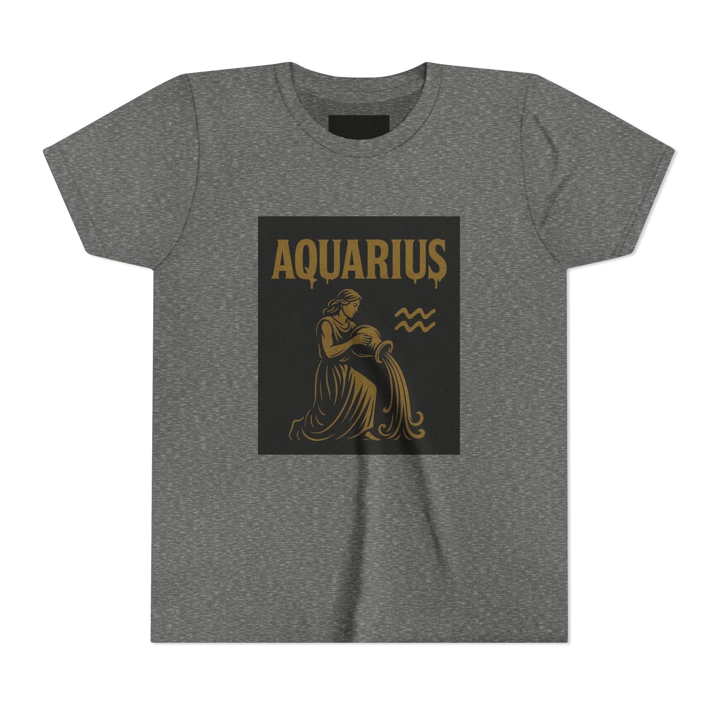 Gemini Wolf Youth Short Sleeve Tee - Astrology Shirt, Birthday Gift, Zodiac Apparel, Unique Tee for Kids