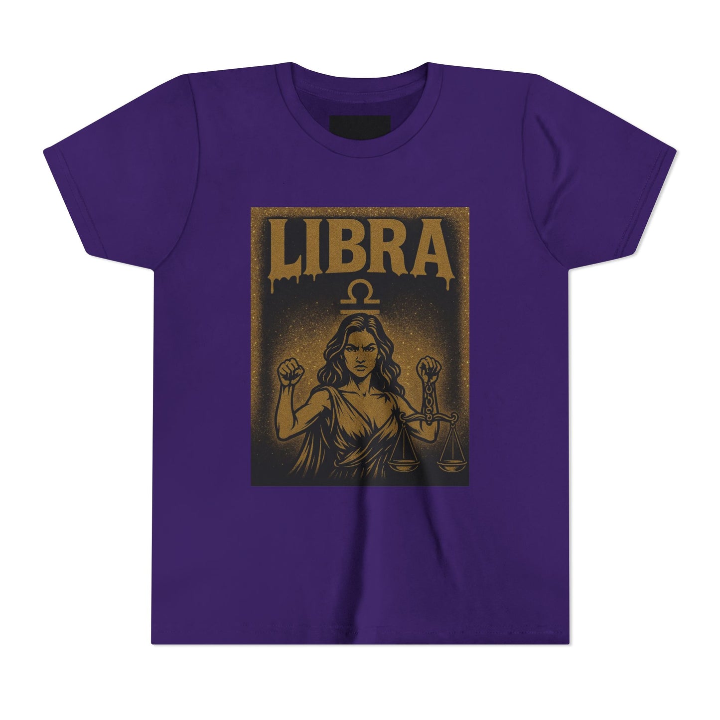 Gemini Wolf Youth Short Sleeve Tee - Astrology Shirt, Birthday Gift, Zodiac Apparel, Unique Tee for Kids