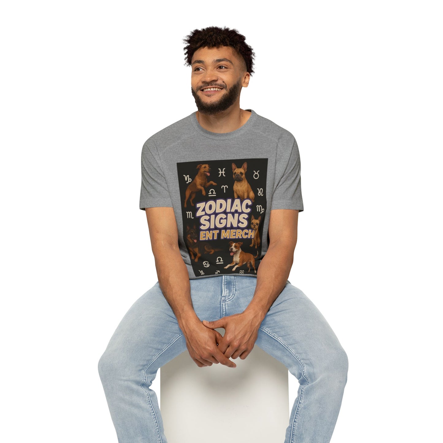 Zodiac Sign Men's Raglan T-Shirt, Astrology Tee, Horoscope Apparel, Gift for Astrology Lovers, Star Sign Shirt