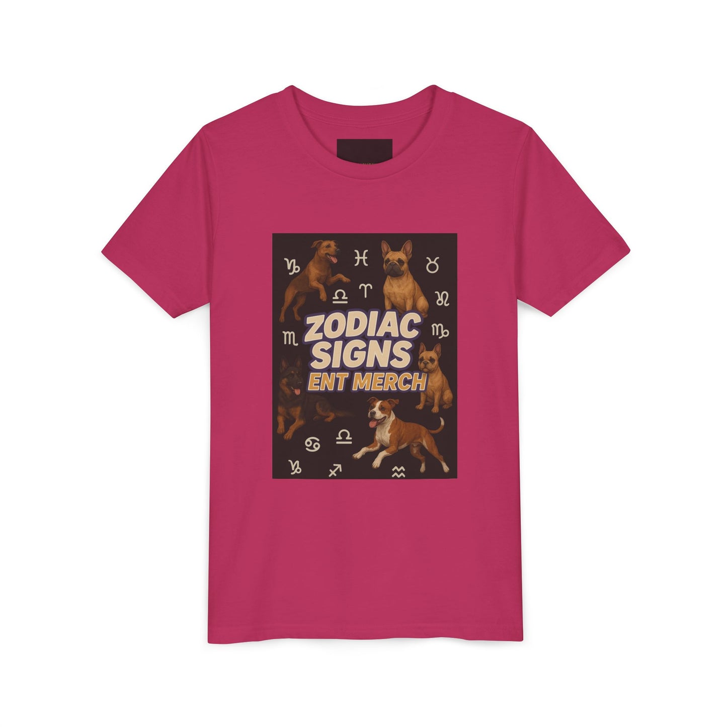 Gemini Wolf Youth Short Sleeve Tee - Astrology Shirt, Birthday Gift, Zodiac Apparel, Unique Tee for Kids
