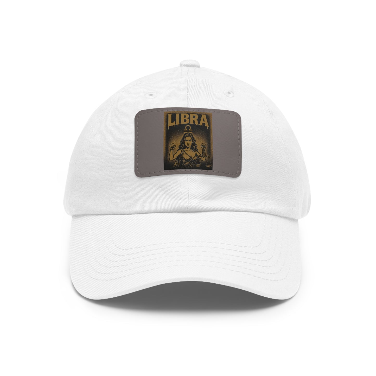 Dad Hat with Leather Patch, Astrology Fashion Hat, Gift for Pisces, Casual Outfit Accessory, Birthday Gift for Him