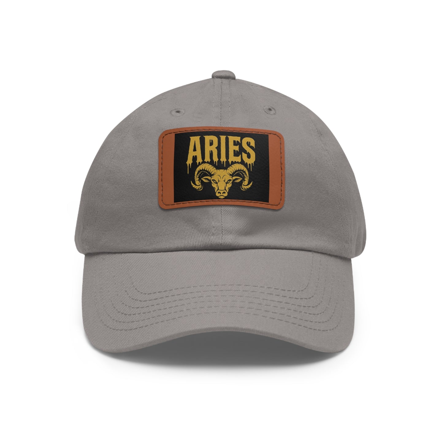 Dad Hat with Leather Patch, Astrology Fashion Hat, Gift for Pisces, Casual Outfit Accessory, Birthday Gift for Him