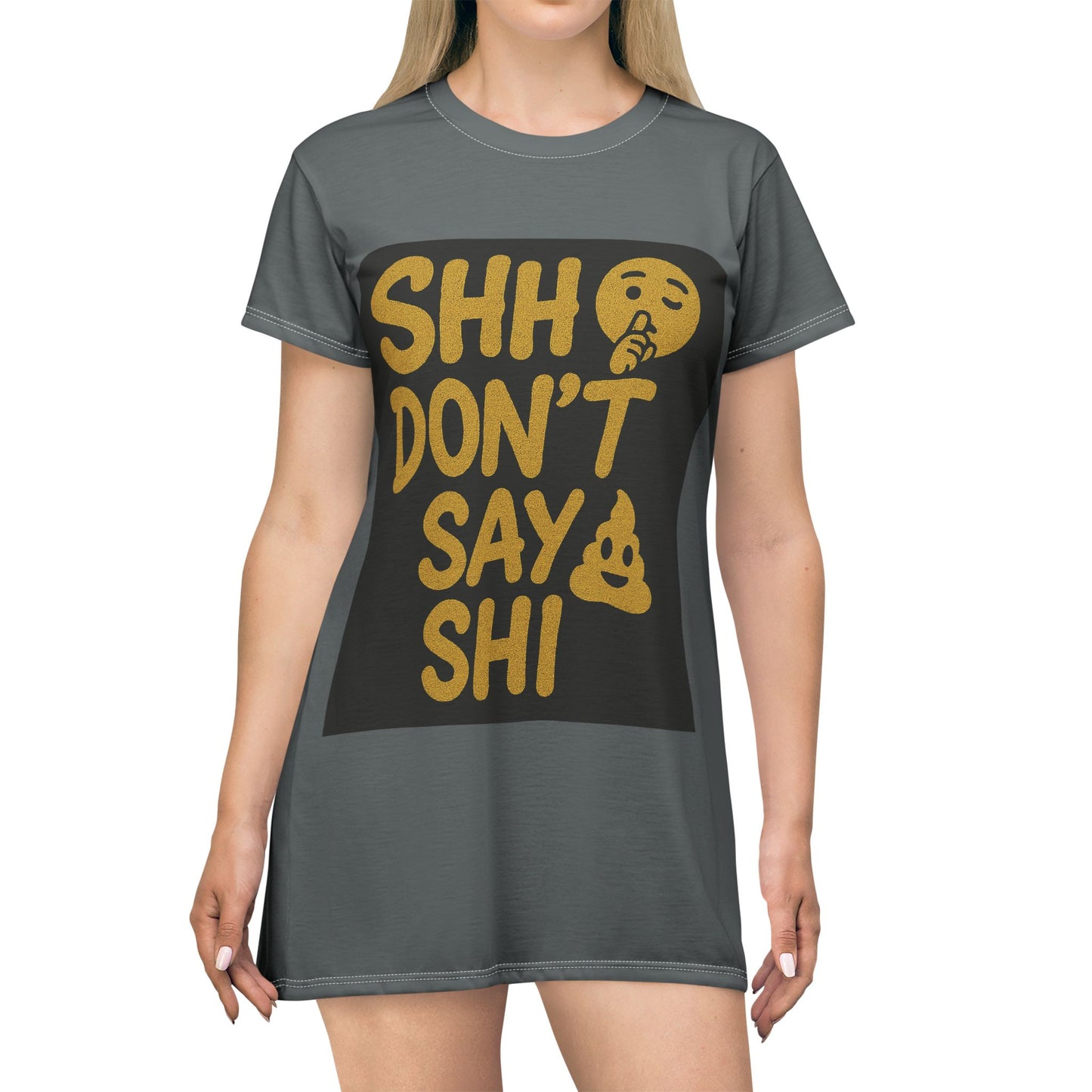 Music Vibes Graphic T-Shirt Dress, Casual Summer Dress, Women’s Lounge Wear, Gift for Music Lovers, Festival Outfit