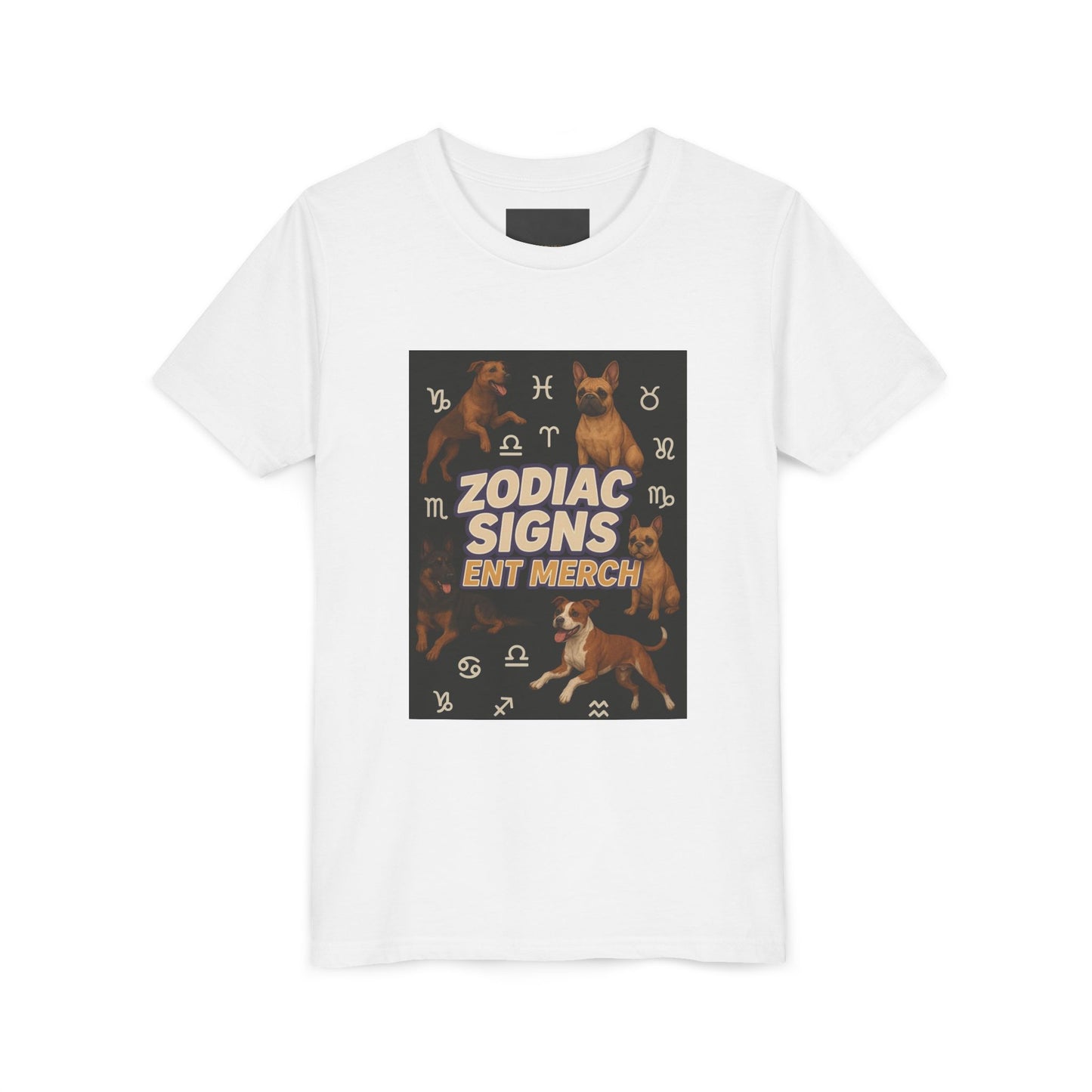 Gemini Wolf Youth Short Sleeve Tee - Astrology Shirt, Birthday Gift, Zodiac Apparel, Unique Tee for Kids