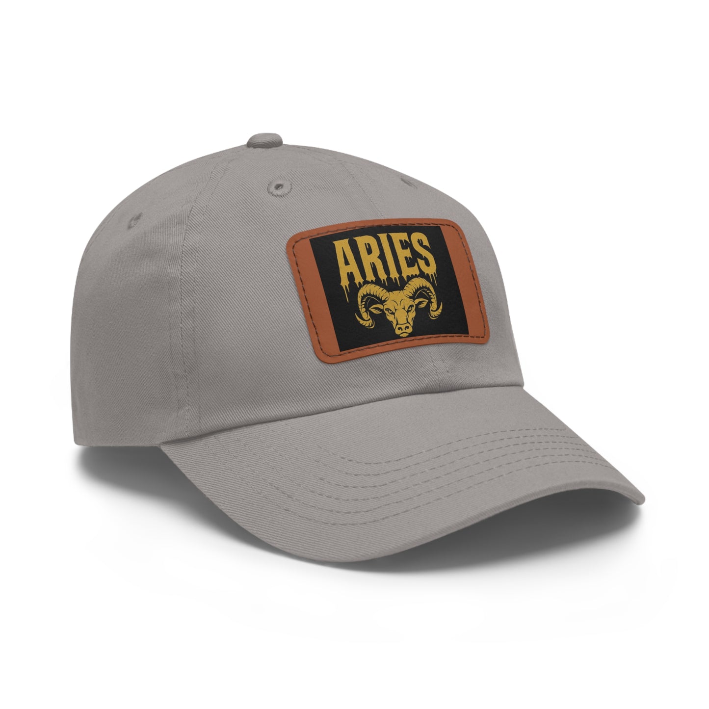 Dad Hat with Leather Patch, Astrology Fashion Hat, Gift for Pisces, Casual Outfit Accessory, Birthday Gift for Him