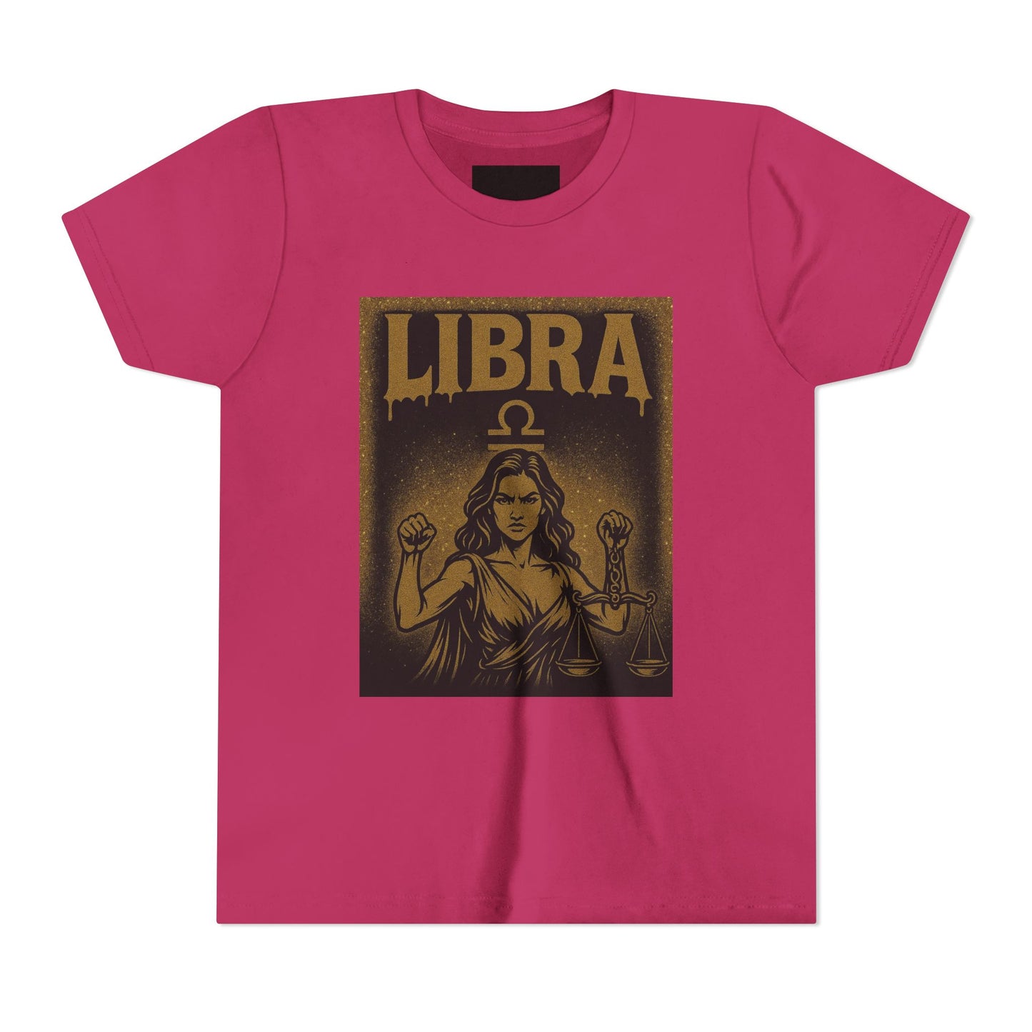 Gemini Wolf Youth Short Sleeve Tee - Astrology Shirt, Birthday Gift, Zodiac Apparel, Unique Tee for Kids