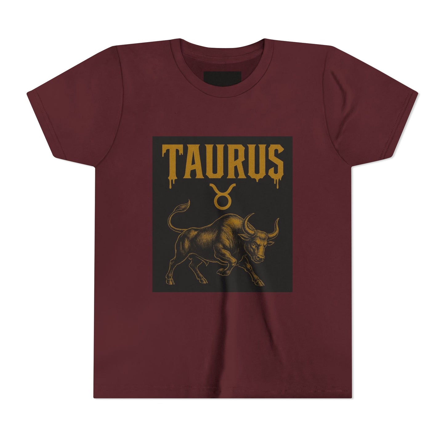 Gemini Wolf Youth Short Sleeve Tee - Astrology Shirt, Birthday Gift, Zodiac Apparel, Unique Tee for Kids