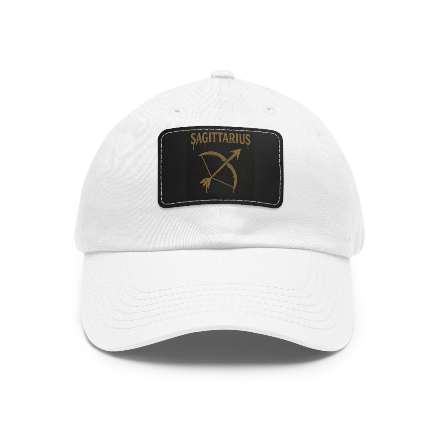 Dad Hat with Leather Patch, Astrology Fashion Hat, Gift for Pisces, Casual Outfit Accessory, Birthday Gift for Him
