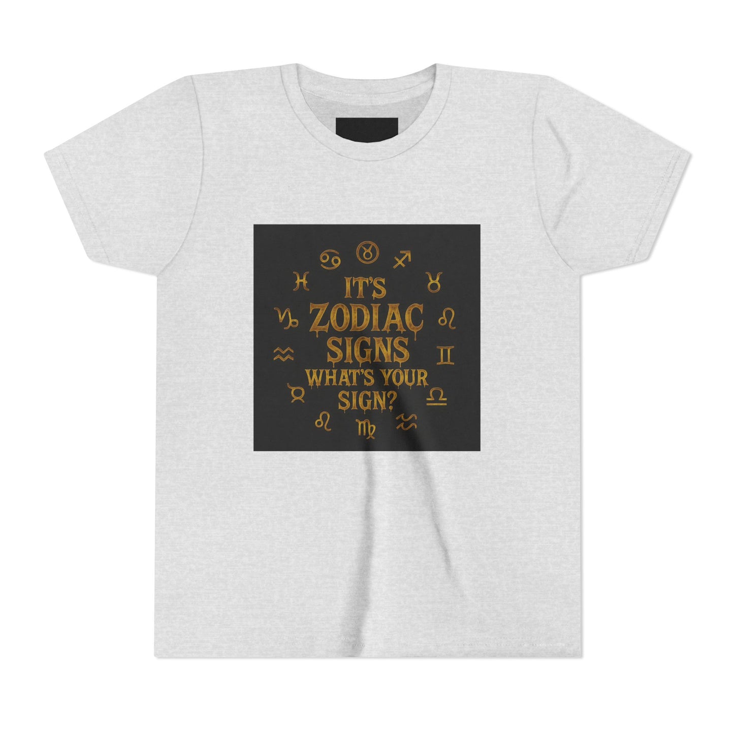Gemini Wolf Youth Short Sleeve Tee - Astrology Shirt, Birthday Gift, Zodiac Apparel, Unique Tee for Kids