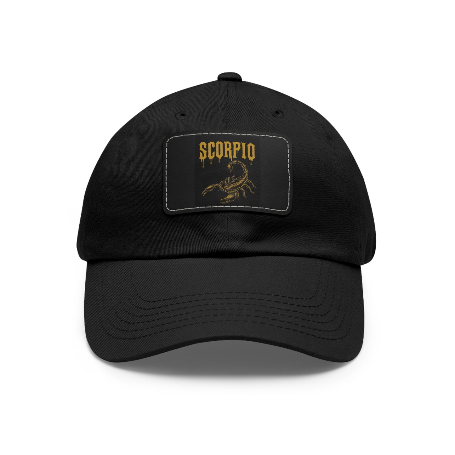 Dad Hat with Leather Patch, Astrology Fashion Hat, Gift for Pisces, Casual Outfit Accessory, Birthday Gift for Him