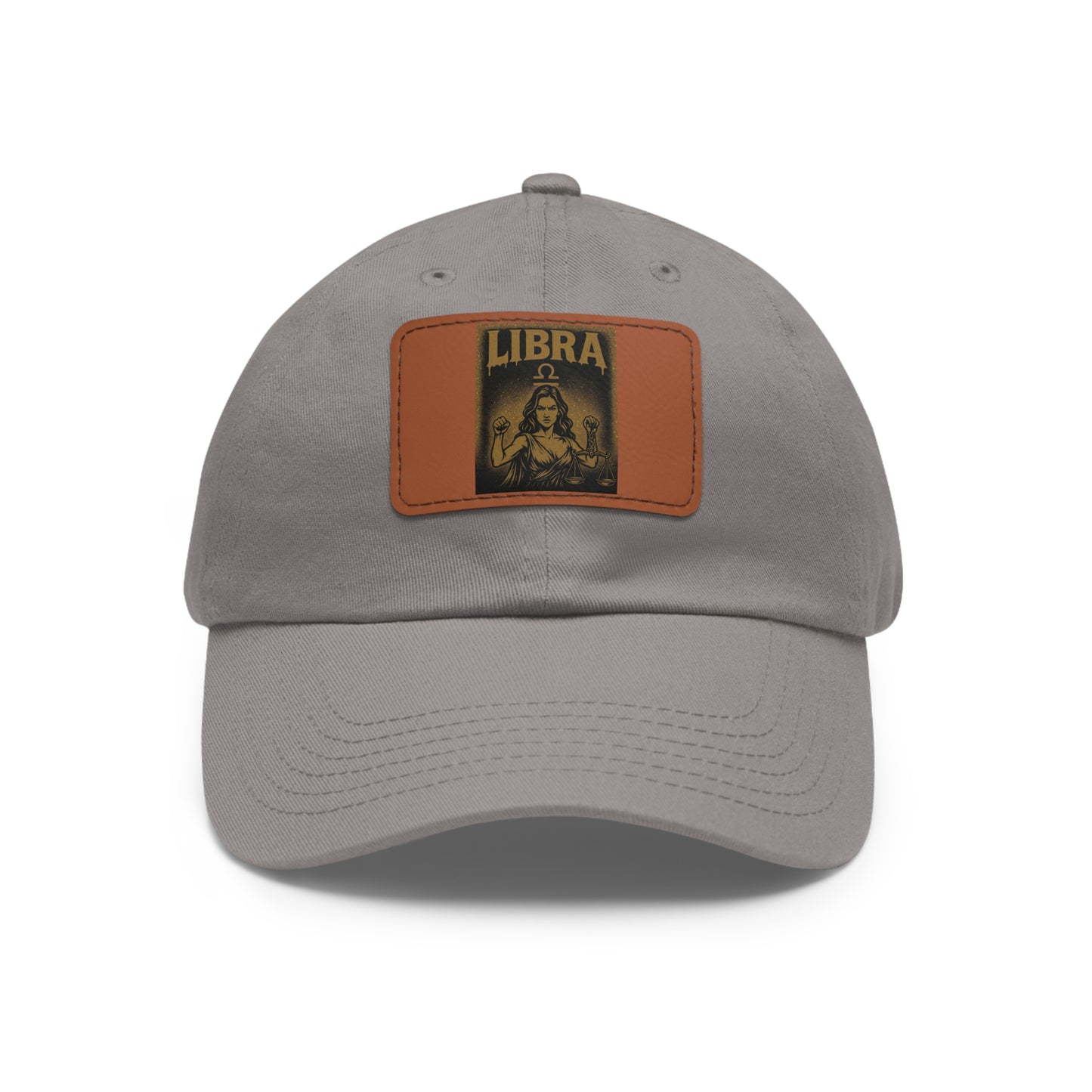 Dad Hat with Leather Patch, Astrology Fashion Hat, Gift for Pisces, Casual Outfit Accessory, Birthday Gift for Him