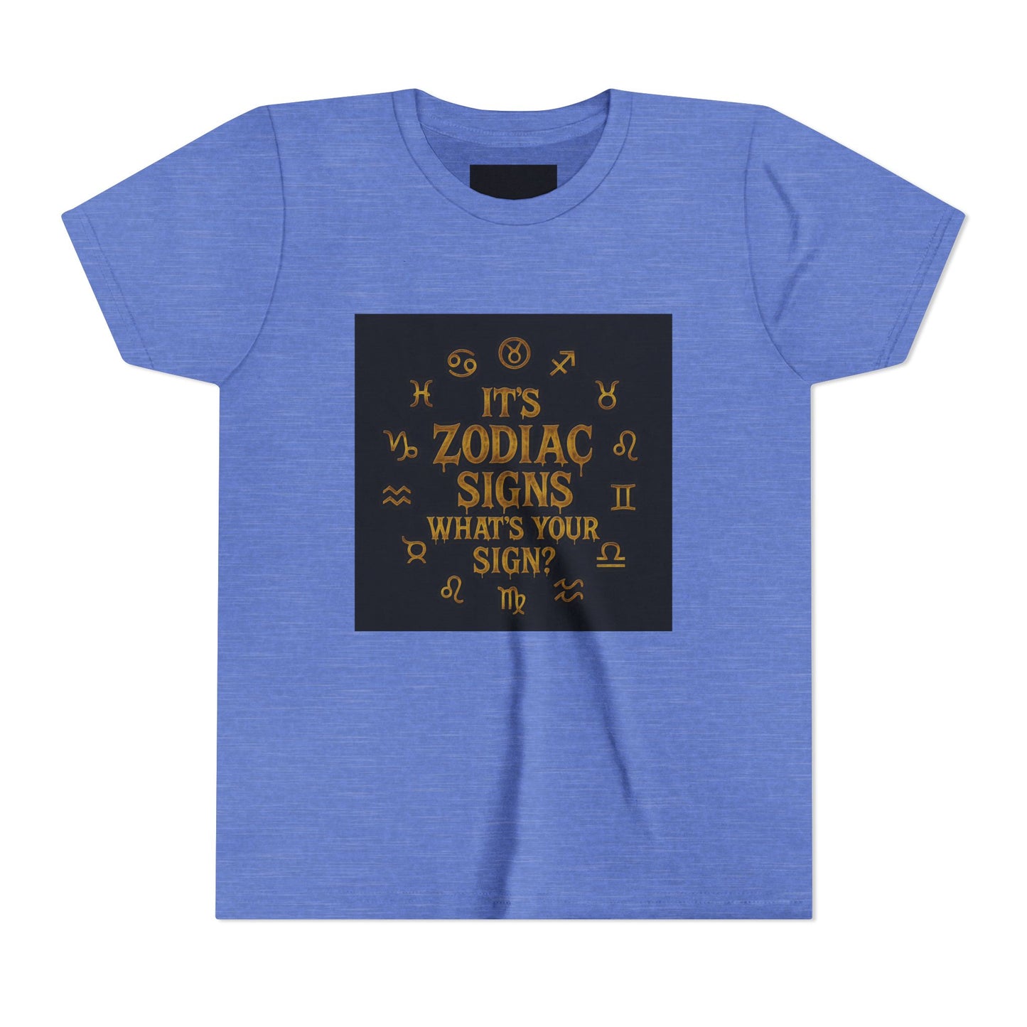 Gemini Wolf Youth Short Sleeve Tee - Astrology Shirt, Birthday Gift, Zodiac Apparel, Unique Tee for Kids