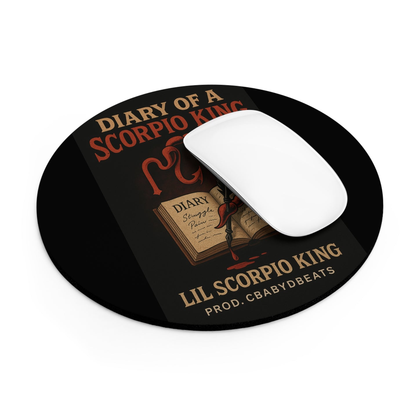 Scorpio King Mouse Pad | Zodiac Gift, Astrology Decor, Gamer Accessory, Office Supplies, Astrology Lover Gift