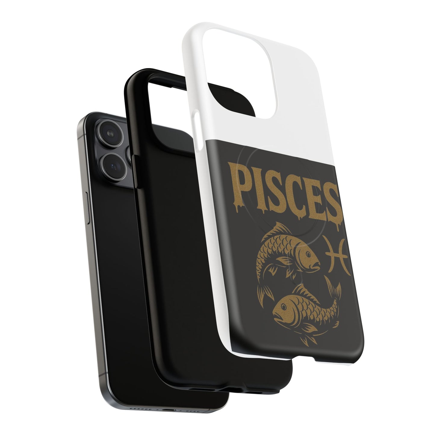 Pisces Zodiac Magnetic Phone Case, Tough Phone Cover for Astrologers, Horoscope Gift, Astrology Accessory, Durable Cell Phone Protector
