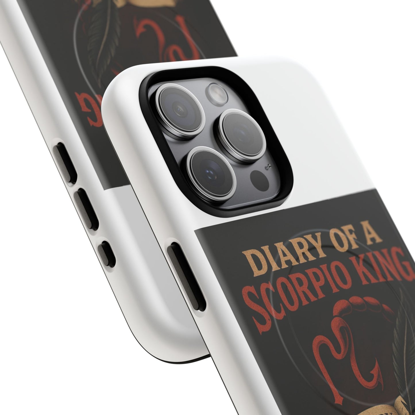 Scary diary of scorpion king Phone Case, Tough Phone Cover for Astrologers, Horoscope Gift, Astrology Accessory, Durable Cell Phone Protector