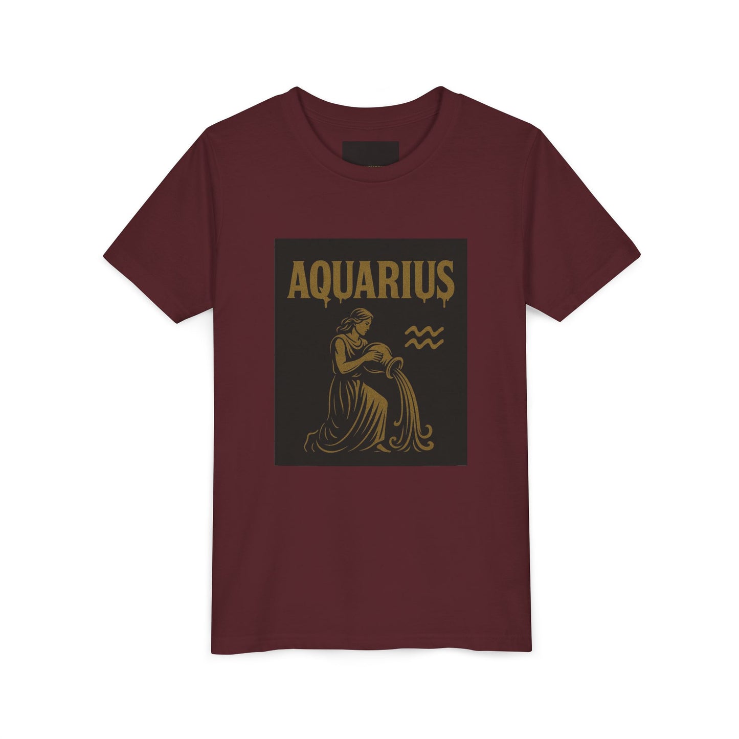 Gemini Wolf Youth Short Sleeve Tee - Astrology Shirt, Birthday Gift, Zodiac Apparel, Unique Tee for Kids