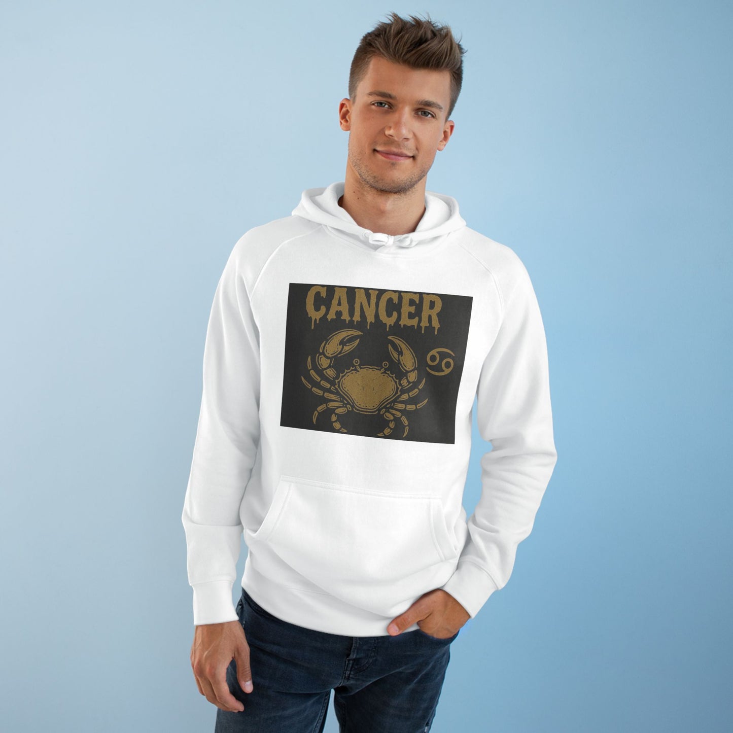 Cancer Zodiac Unisex Hoodie with Crab Design, Astrology Lover Gift, Horoscope Apparel, Birthday Celebration, Astrology Fashion