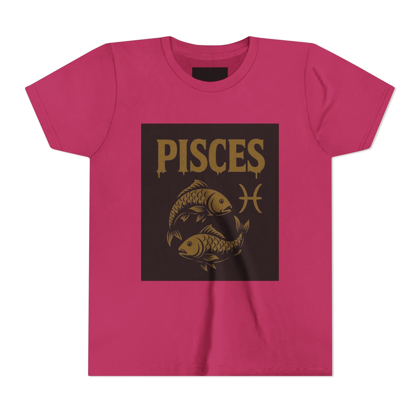 Gemini Wolf Youth Short Sleeve Tee - Astrology Shirt, Birthday Gift, Zodiac Apparel, Unique Tee for Kids