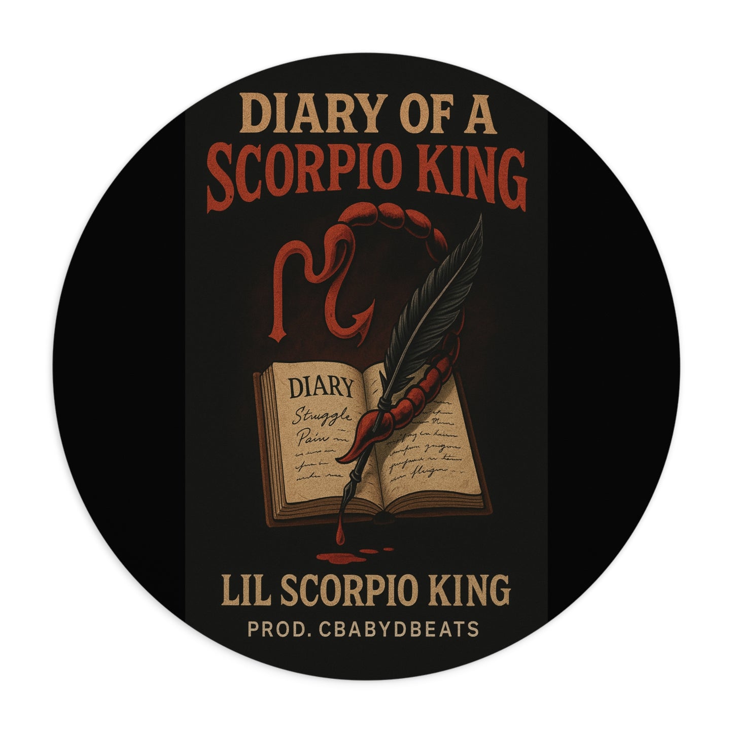 Scorpio King Mouse Pad | Zodiac Gift, Astrology Decor, Gamer Accessory, Office Supplies, Astrology Lover Gift
