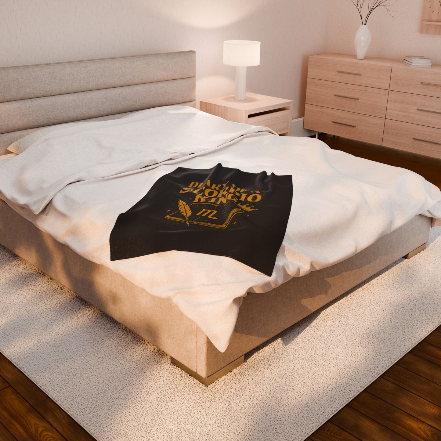 Scorpio Velveteen Plush Blanket | Cozy Zodiac Throw, Astrology Gift, Unique Home Decor, Birthday Gift for Scorpio, Warm & Soft Blanket