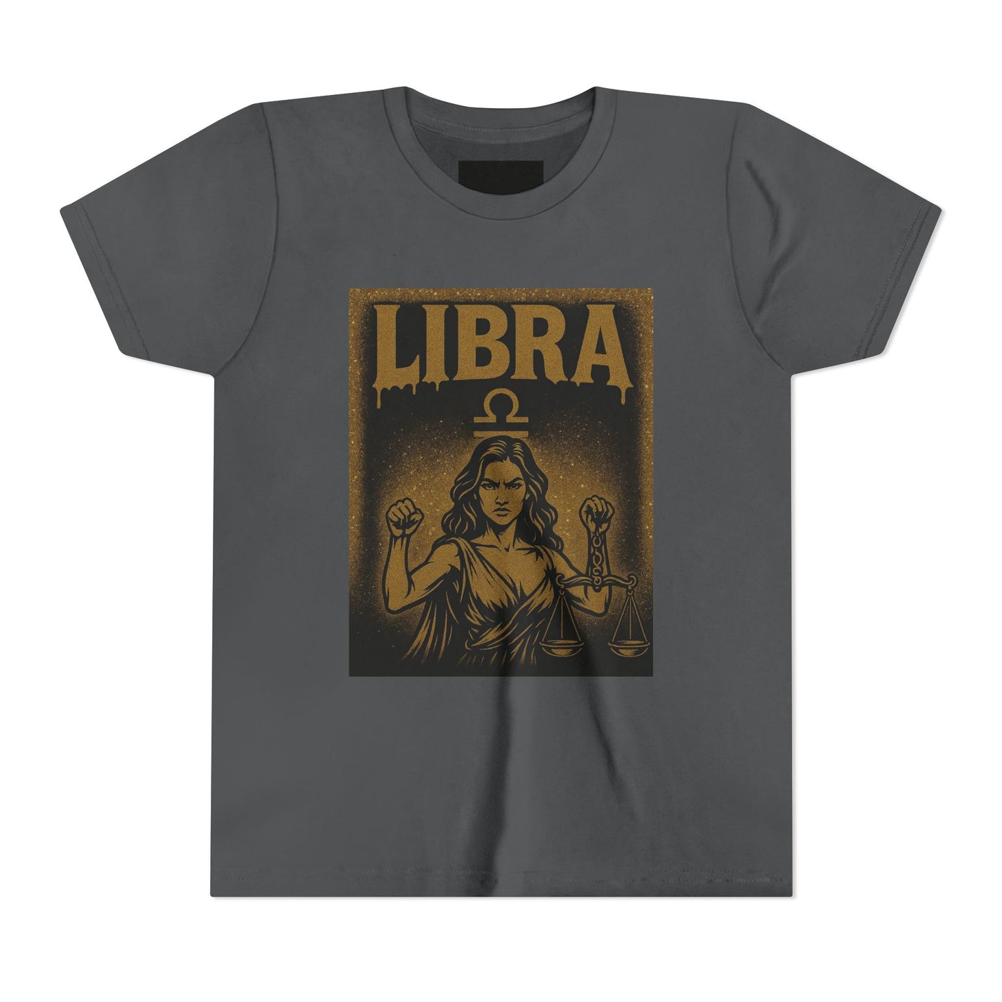 Gemini Wolf Youth Short Sleeve Tee - Astrology Shirt, Birthday Gift, Zodiac Apparel, Unique Tee for Kids