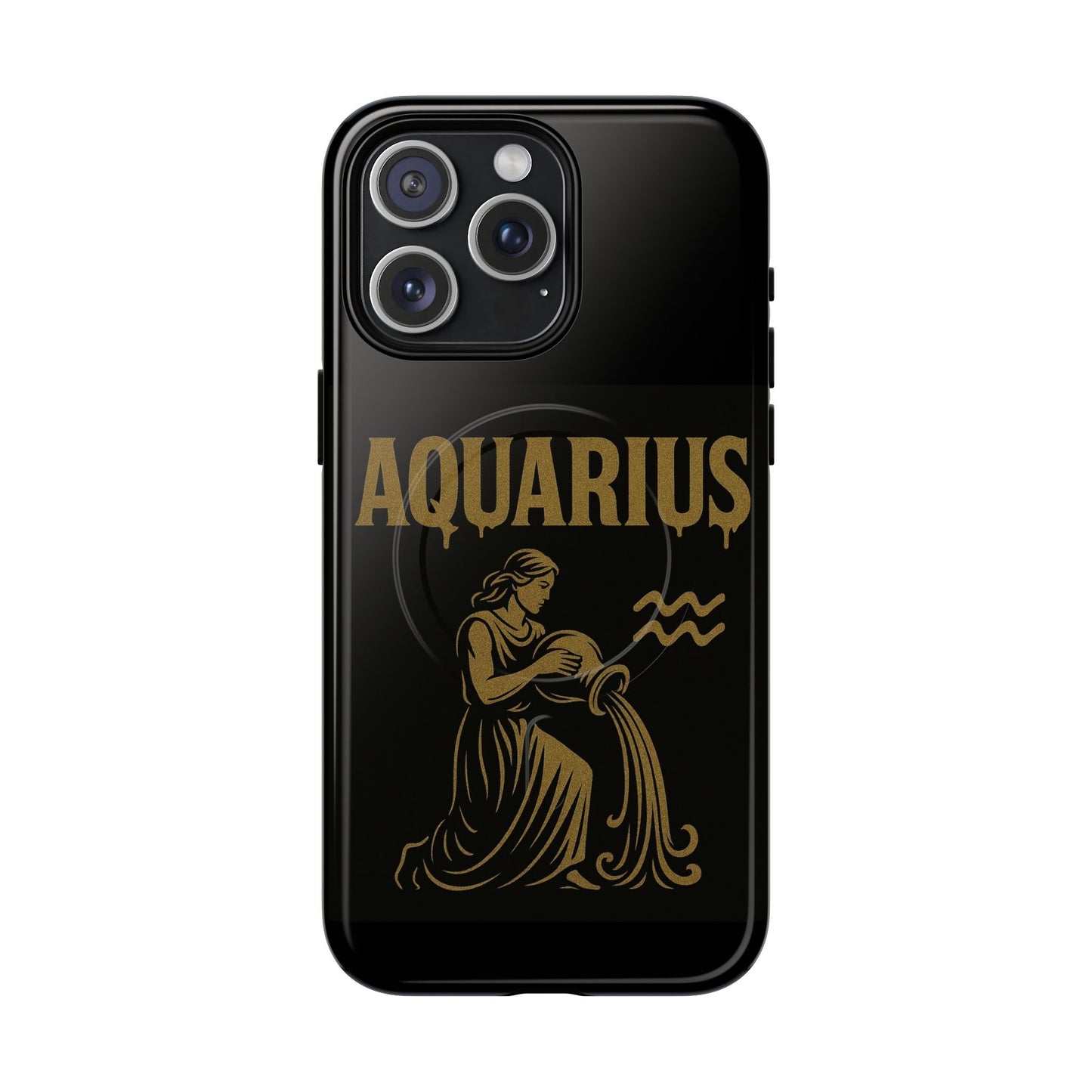 Aquarius Zodiac Magnetic Phone Case, Tough Phone Cover for Astrologers, Horoscope Gift, Astrology Accessory, Durable Cell Phone Protector