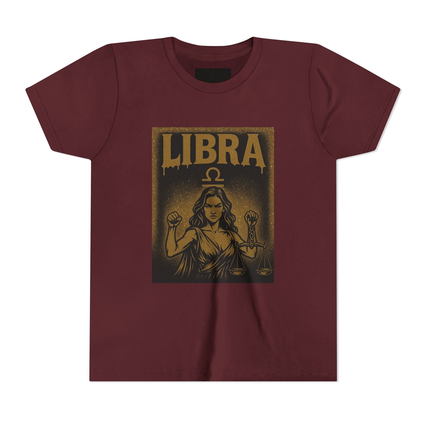 Gemini Wolf Youth Short Sleeve Tee - Astrology Shirt, Birthday Gift, Zodiac Apparel, Unique Tee for Kids