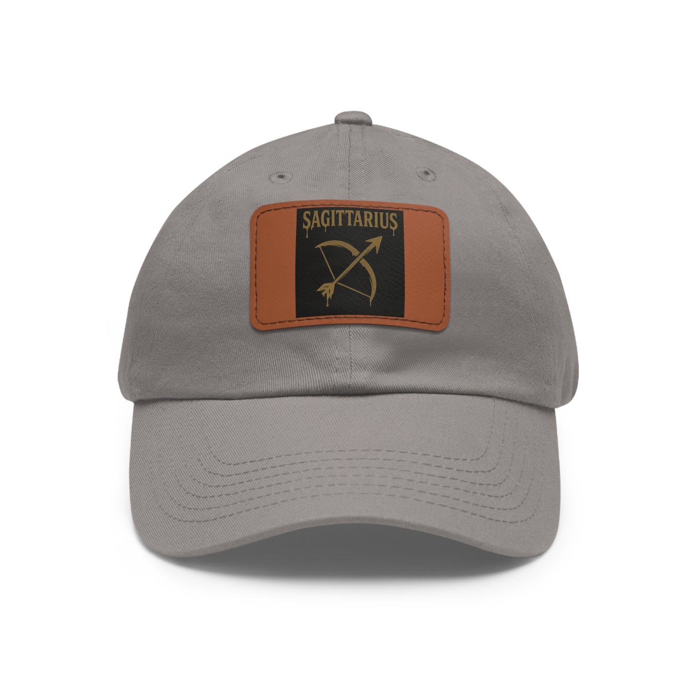 Dad Hat with Leather Patch, Astrology Fashion Hat, Gift for Pisces, Casual Outfit Accessory, Birthday Gift for Him