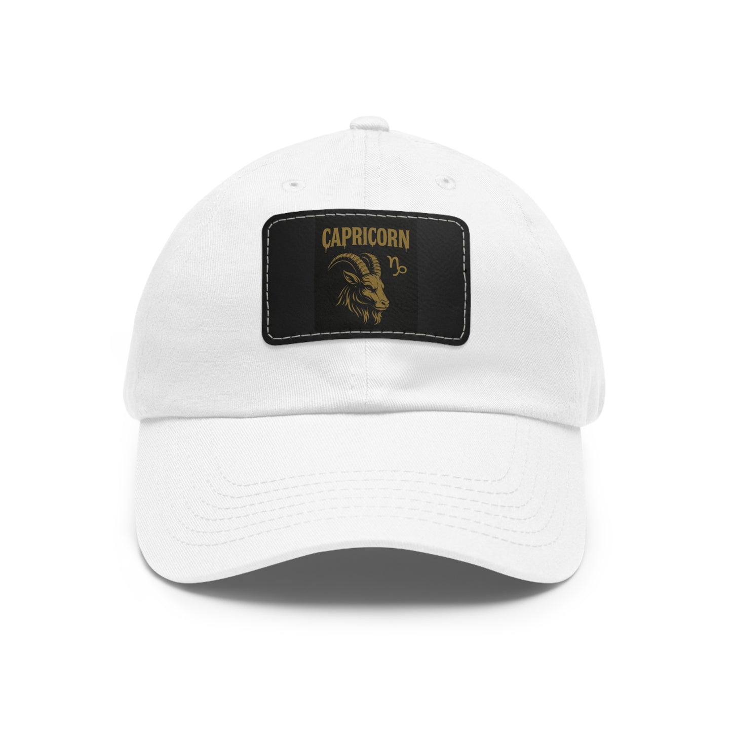 Dad Hat with Leather Patch, Astrology Fashion Hat, Gift for Pisces, Casual Outfit Accessory, Birthday Gift for Him