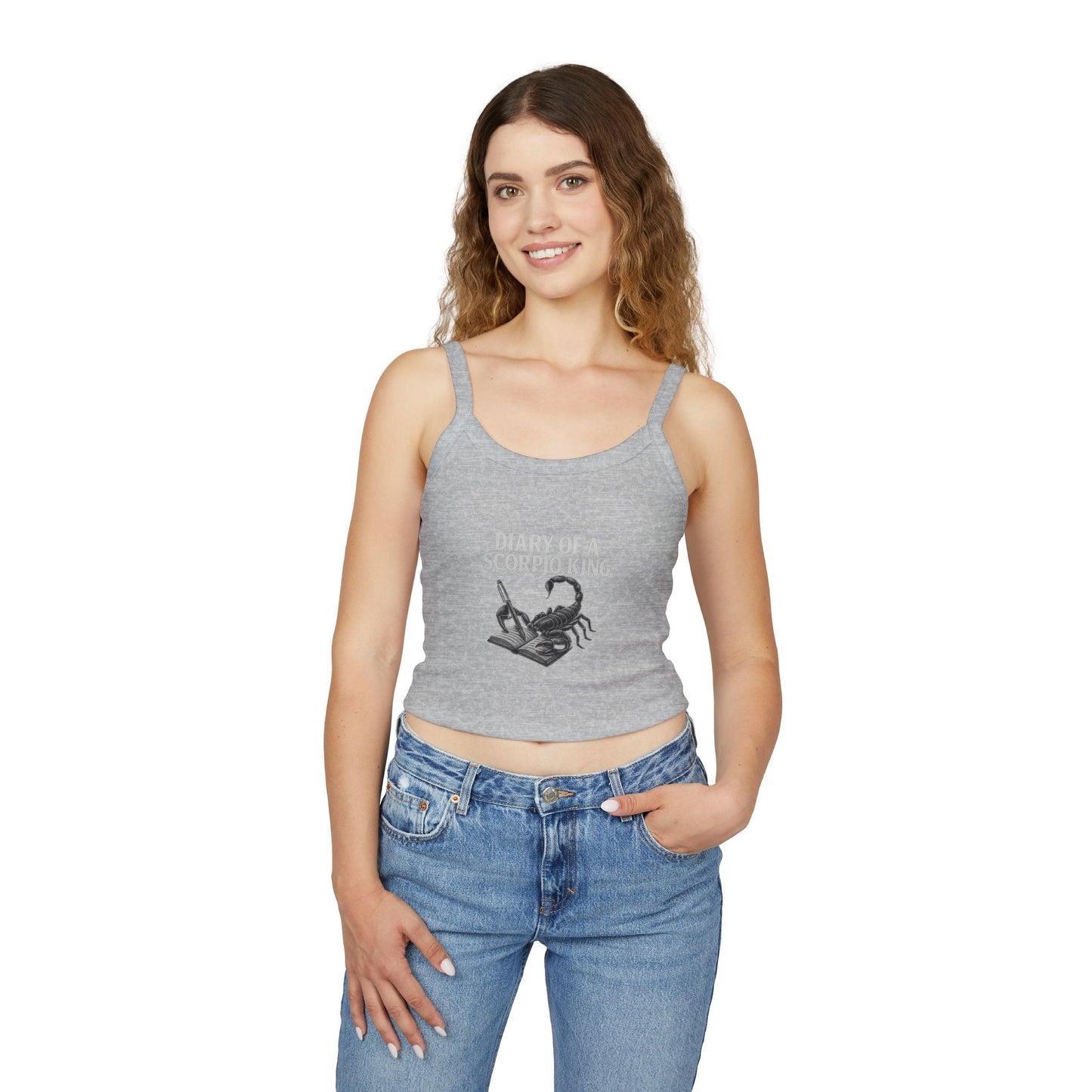 Sagittarius Zodiac Spaghetti Strap Tank Top, Astrology Apparel, Horoscope Gift, Birthday Top, Summer Fashion, Zodiac Sign Clothing