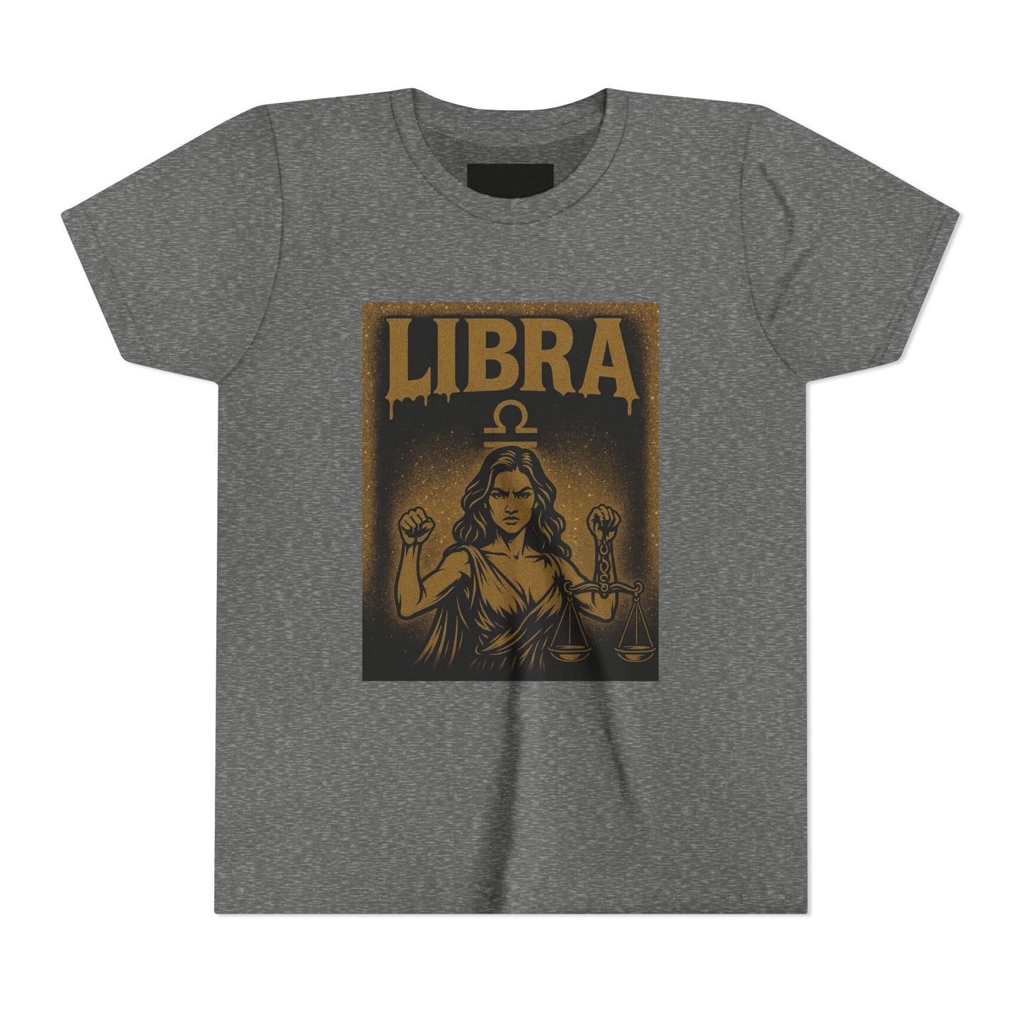 Gemini Wolf Youth Short Sleeve Tee - Astrology Shirt, Birthday Gift, Zodiac Apparel, Unique Tee for Kids