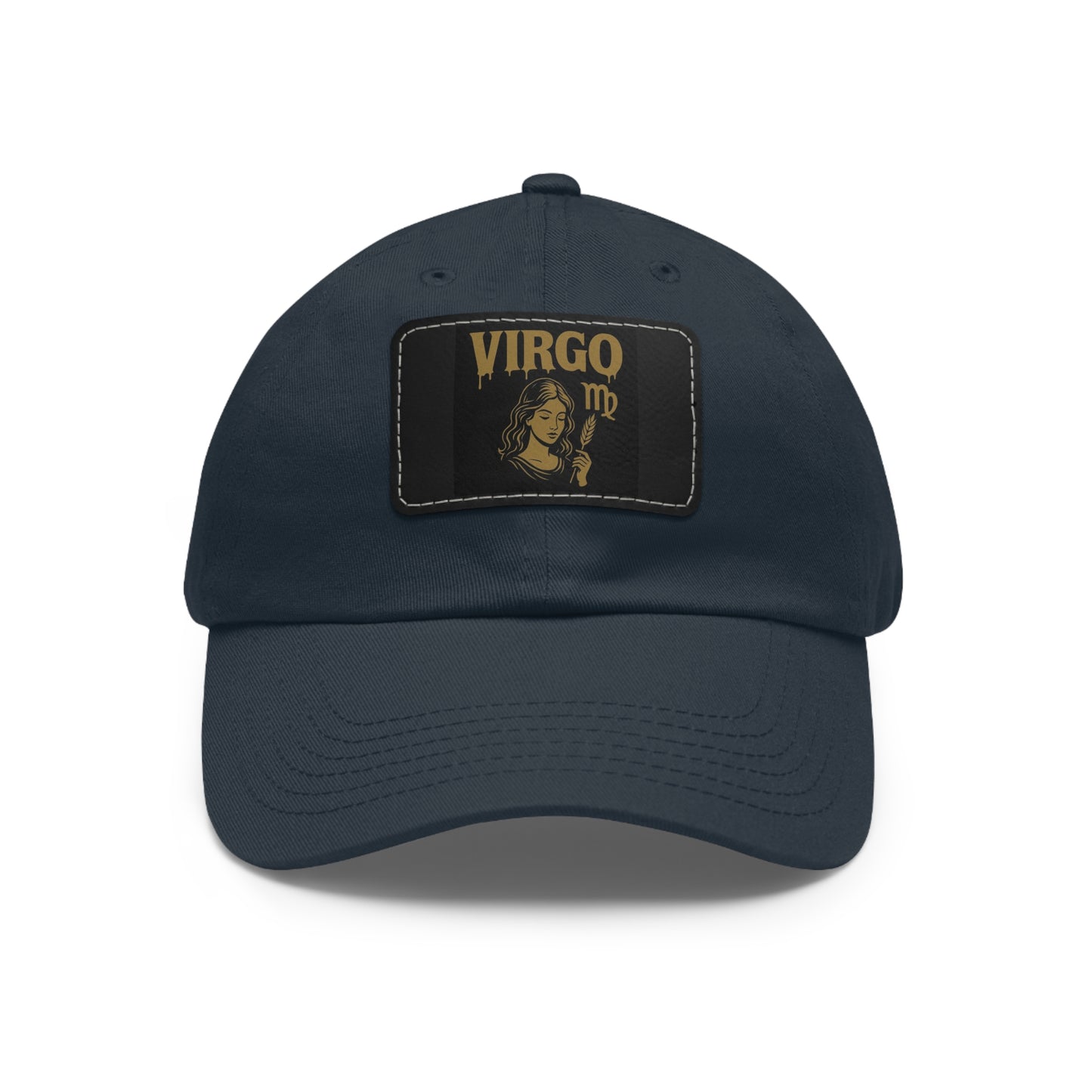 Dad Hat with Leather Patch, Astrology Fashion Hat, Gift for Pisces, Casual Outfit Accessory, Birthday Gift for Him
