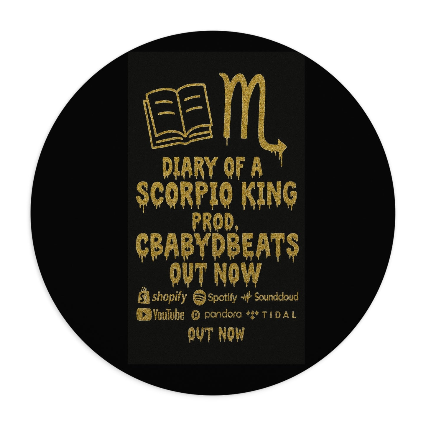 Scorpio King Mouse Pad | Zodiac Gift, Astrology Decor, Gamer Accessory, Office Supplies, Astrology Lover Gift