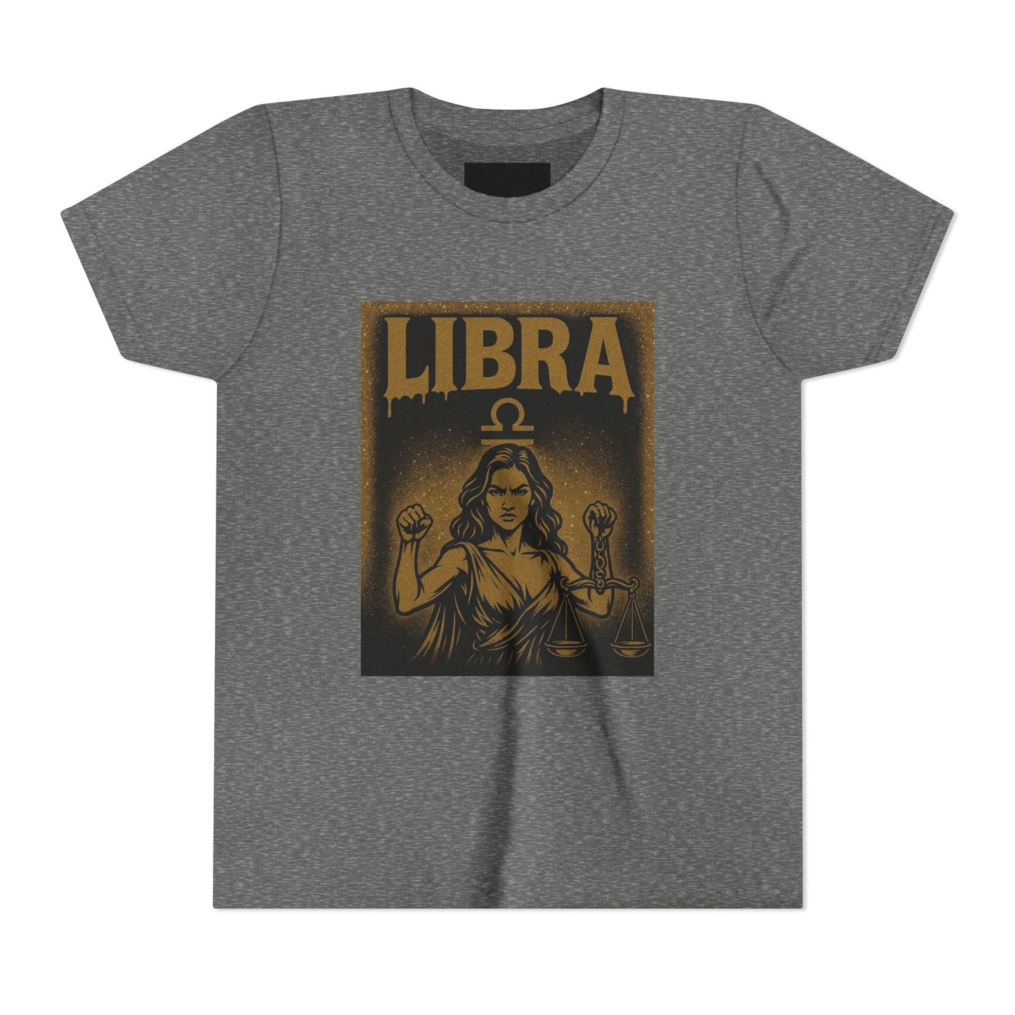 Gemini Wolf Youth Short Sleeve Tee - Astrology Shirt, Birthday Gift, Zodiac Apparel, Unique Tee for Kids