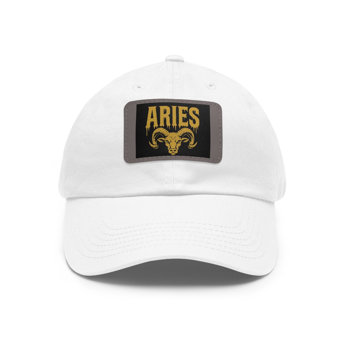 Dad Hat with Leather Patch, Astrology Fashion Hat, Gift for Pisces, Casual Outfit Accessory, Birthday Gift for Him