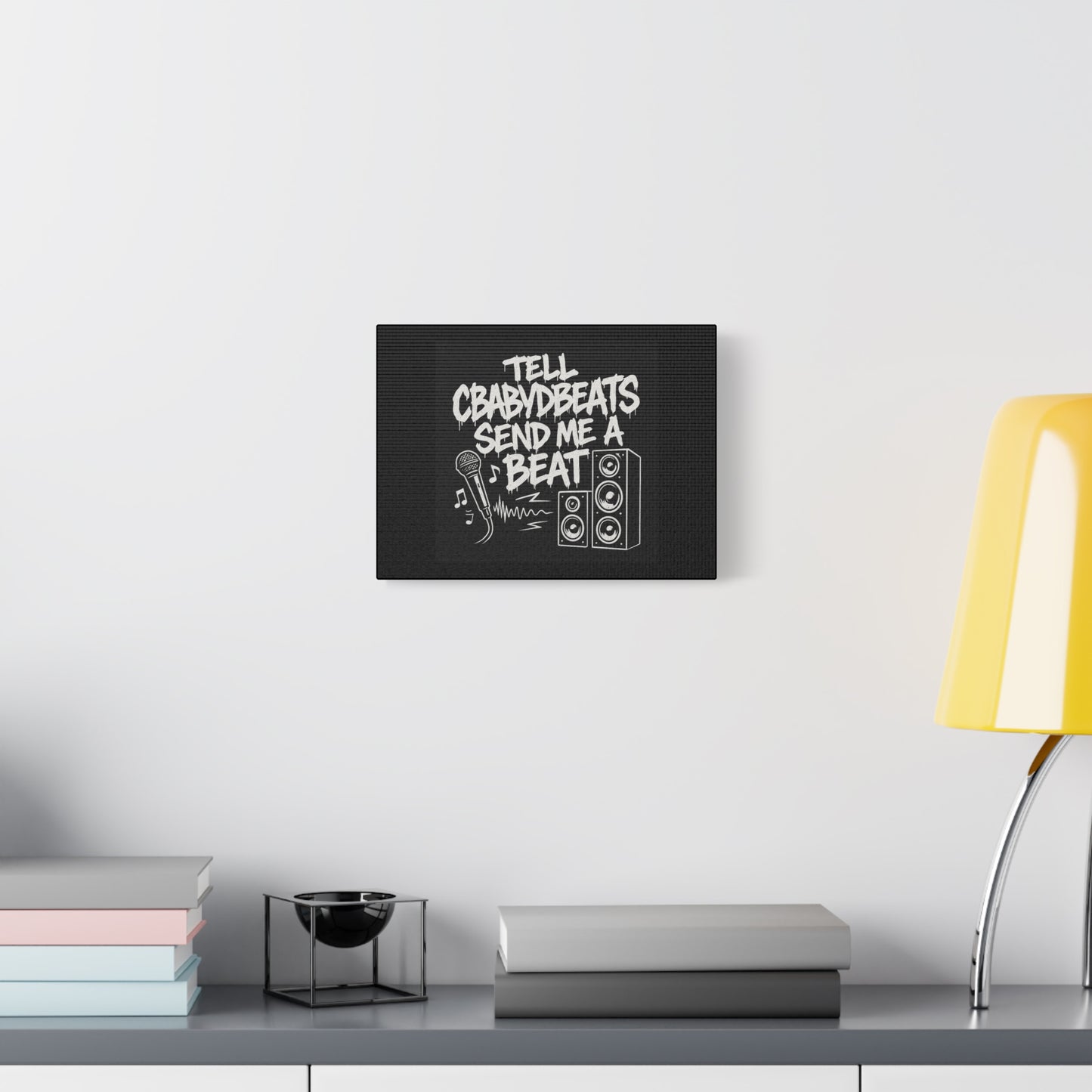 Dripping Text Canvas Wall Art, IDC What They Gotta Say, Motivational Decor, Trendy Home Decor, Bold Statement Piece, Gift for Friends