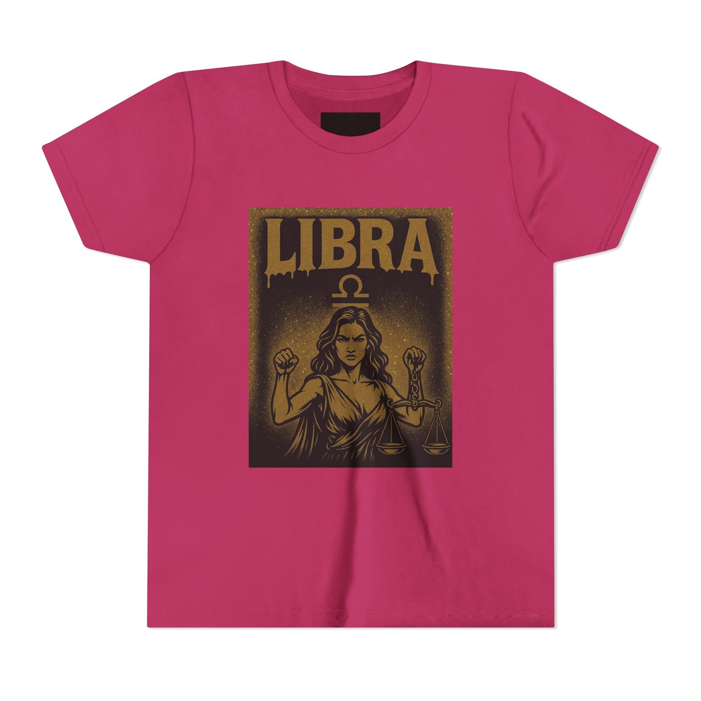 Gemini Wolf Youth Short Sleeve Tee - Astrology Shirt, Birthday Gift, Zodiac Apparel, Unique Tee for Kids